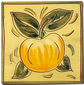 Carrelage - Décoration - Décor 13 Antique Pomme- Motif - Design - Faïence de Provence à Salernes