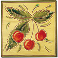Carrelage - Décoration - Décor 13 Antique D Cerise- Motif - Design - Faïence de Provence à Salernes 
