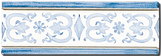 Carrelage - Décoration - Frise 7,5 x 22 Artignosc- Motif - Design - Faïence de Provence à Salernes