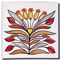 Carrelage - Décoration - Décor 11x11 Papyrus D- Design - Faïence de Provence à Salernes
