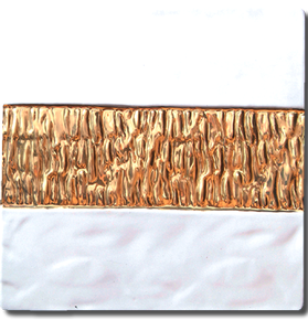 Carrelage - Décoration - Frise 13 Lichen Intérieur Bronze Ext Chocolat- Motif - Design - Faïence de Provence à Salernes